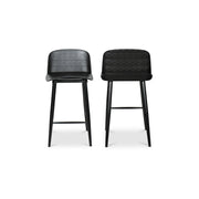 Looey - Counter Stool (Set of 2) - Black - JaxCo Furniture