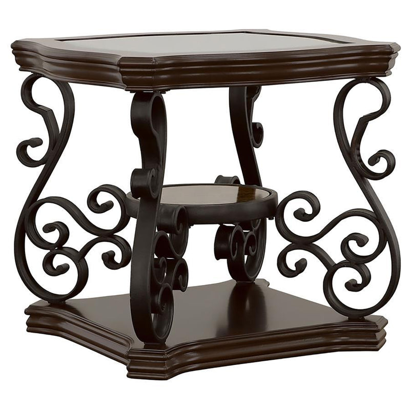 Laney - Glass Top Coffee And End Table Set - JaxCo Furniture