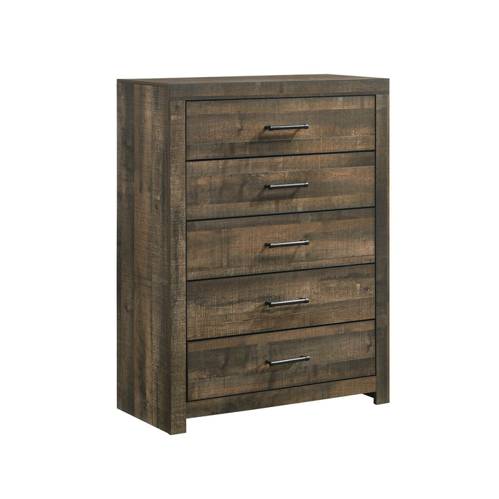 Bailey - 5-Drawer Chest - Walnut - JaxCo Furniture