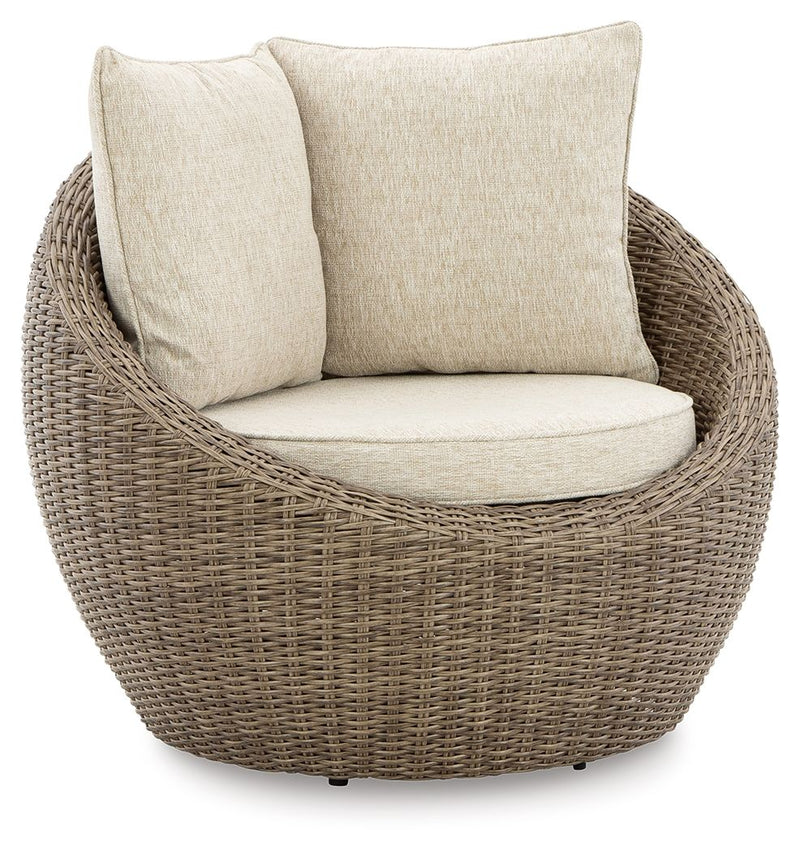 Danson - Swivel Lounge With Cushion - JaxCo Furniture