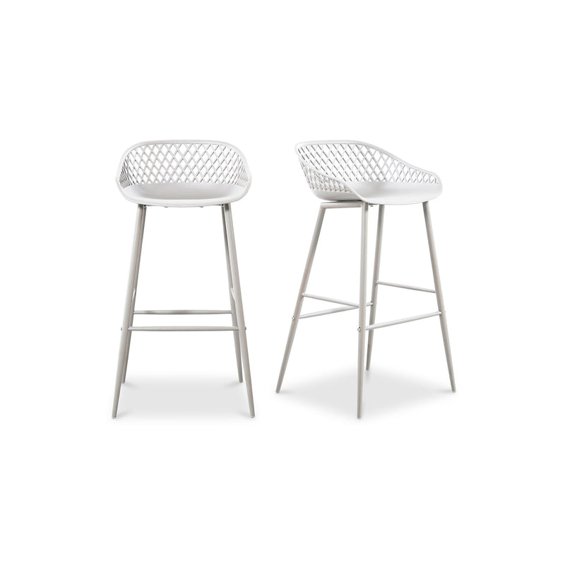 Piazza - Outdoor Barstool (Set of 2) - White - JaxCo Furniture