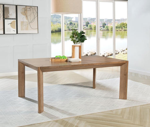 Bruner - Rectangular Wood Dining Table - Natural Brown - JaxCo Furniture