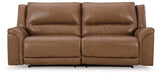 Trasimeno - Caramel - 2 Seat Pwr Rec Sofa Adj Headrest - JaxCo Furniture