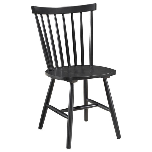 Hollyoak - Windsor Wood Dining Side Chair (Set of 2) - Black - JaxCo Furniture
