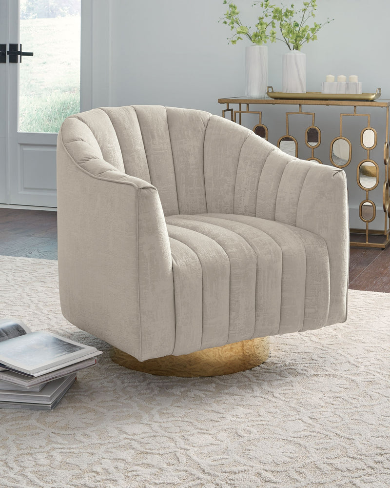 Penzlin - Pearl - Swivel Accent Chair - JaxCo Furniture