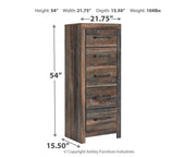 Drystan - Brown / Beige - Narrow Chest - JaxCo Furniture