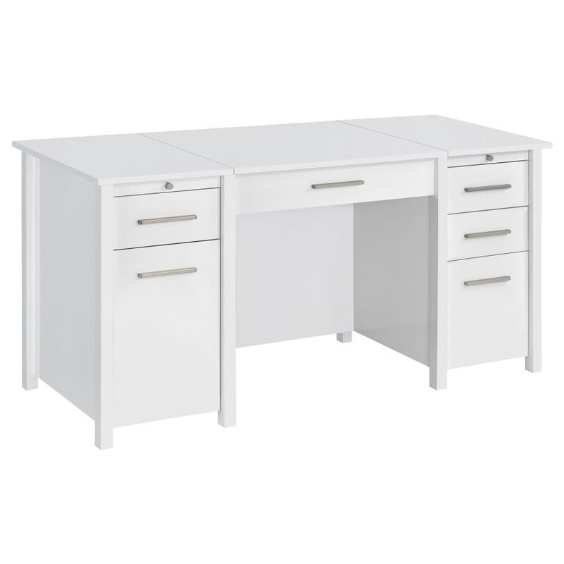 Dylan - 4-Drawer Lift Top Office Desk - JaxCo Furniture