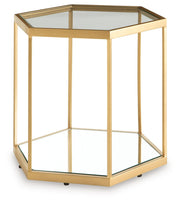 Veerwick - Gold Finish - Accent Cocktail Table - JaxCo Furniture