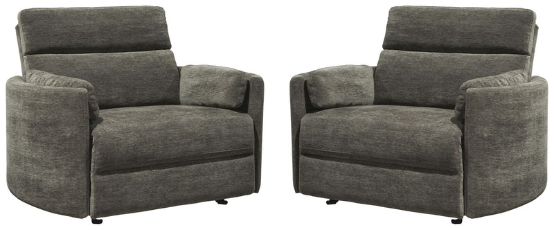 Radius Xl - Extra Wide Power Glider Recliner (Set of 2) - JaxCo Furniture