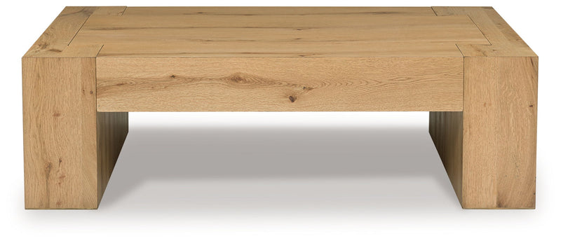 Bracken - Light Brown - Rectangular Cocktail Table - JaxCo Furniture