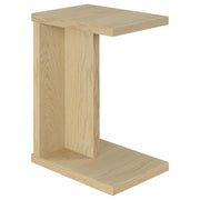 Clower - Engineered Wood C-Shaped Sofa Side Table - JaxCo Furniture