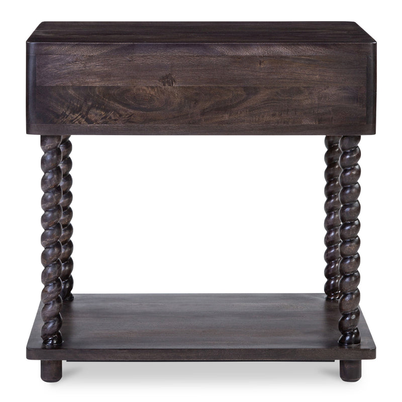 Tabitha - Nightstand - Dark Brown - JaxCo Furniture