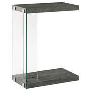 Colby - Engineered Wood C-Shaped Side Table - Weathered Gray - JaxCo Furniture