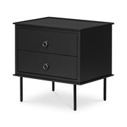 Reagan - Nightstand - Black - JaxCo Furniture