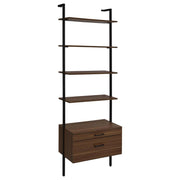 Owens - 3 Piece Wall Mounted Bookshelf Set - Walnut - JaxCo Furniture