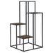 Rito - 4-Tier Multi-Display Shelf - Rustic Brown And Black - JaxCo Furniture