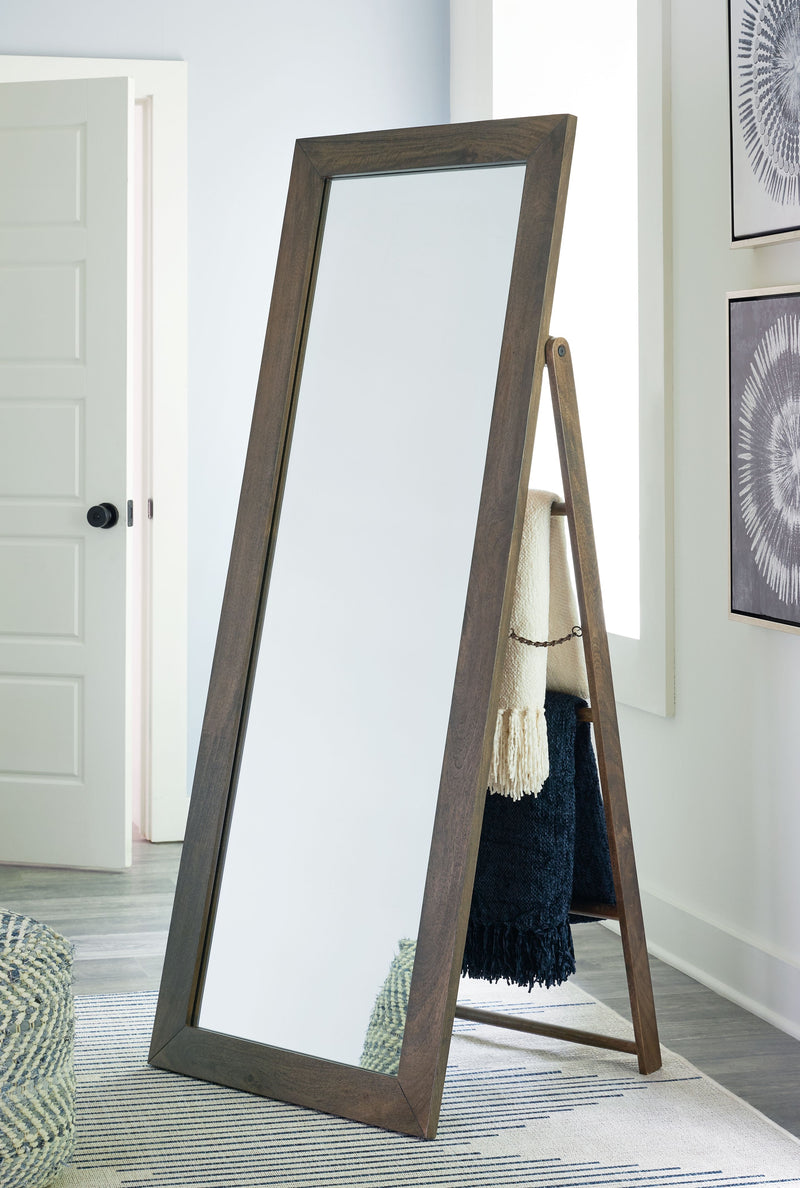 Dirkins - Brown - Floor Mirror - JaxCo Furniture