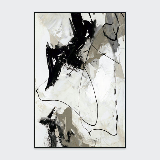 Chaos II - Painting Art By Buddy Whitlock - Black / White - JaxCo Furniture