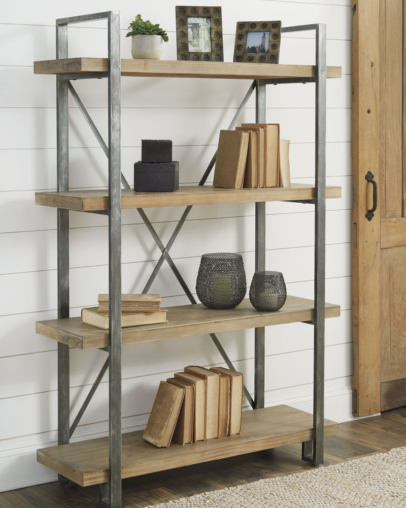 Forestmin - Brown / Black - Bookcase - JaxCo Furniture