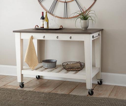 Cayla - Kitchen Cart - Two Tone - JaxCo Furniture