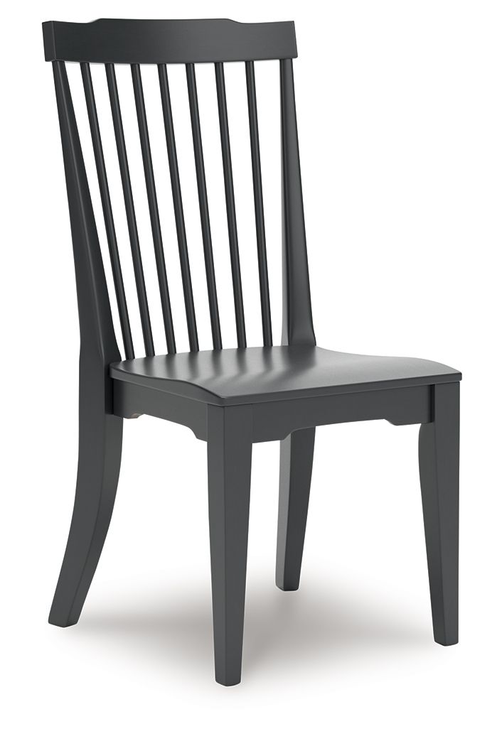Brenkerton - Black - Dining Room Side Chair (Set of 2) - JaxCo Furniture