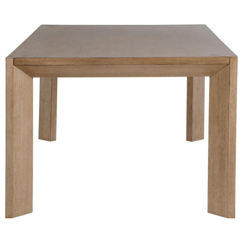 Bruner - Rectangular Wood Dining Table - Natural Brown - JaxCo Furniture