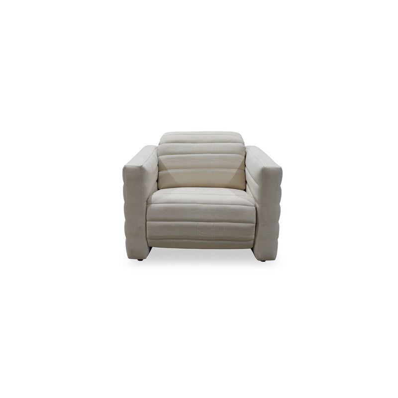 Juno - Power Recliner Chair - Off White - JaxCo Furniture