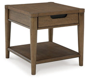Roanhowe - Brown - Rectangular End Table - JaxCo Furniture