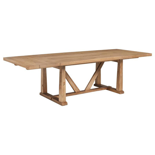 Middleton - 106" Extension Leaf Dining Table - Natural Brown - JaxCo Furniture