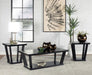 Aminta - 3 Piece Coffee And End Table Set - Black - JaxCo Furniture