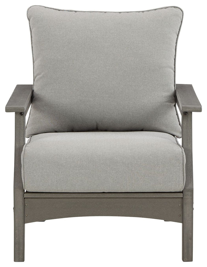 Visola - Gray - Lounge Chair w/Cushion (Set of 2) - JaxCo Furniture