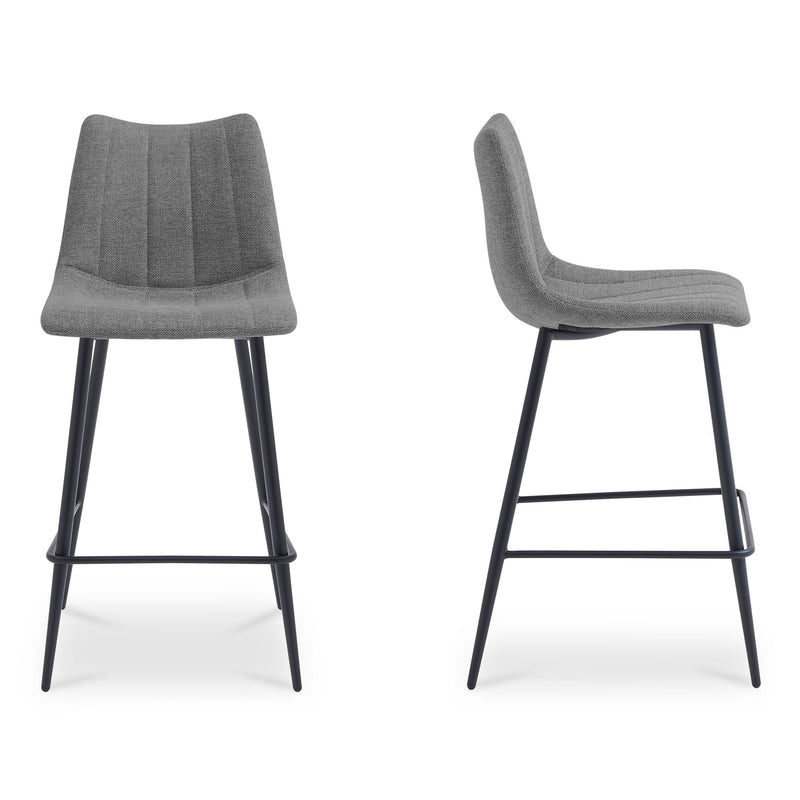 Alibi - Bar Stool (Set of 2) - Gray - JaxCo Furniture