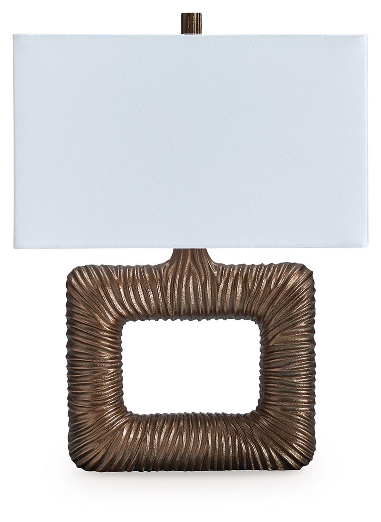 Garronby - Antique Brass Finish - Metal Table Lamp - JaxCo Furniture