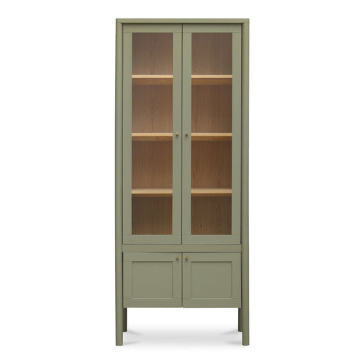 Hannah - Tall Display Cabinet - Green - JaxCo Furniture