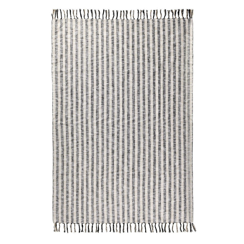 Throws - TC Linna Throw - Natural / Black - JaxCo Furniture