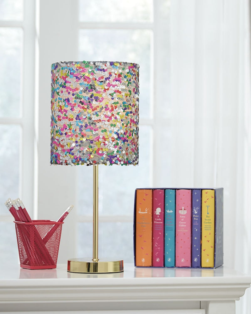 Maddy - Purple - Metal Table Lamp - JaxCo Furniture