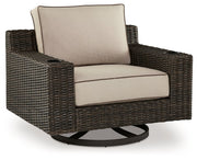 Coastline Bay - Brown - Swivel Lounge W/ Cushion - JaxCo Furniture