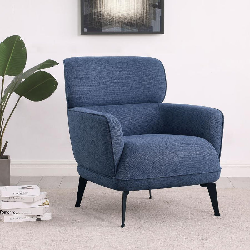 Andrea - Upholstered Crecent Arm Accent Chair - JaxCo Furniture