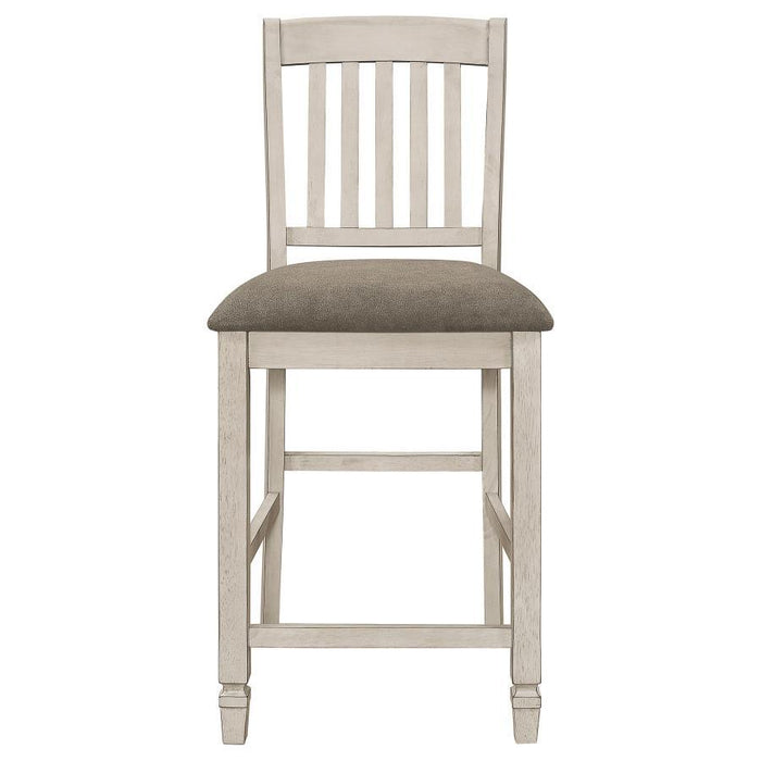 Sarasota - Wood Counter Chair (Set of 2) - Rustic Cream - JaxCo Furniture