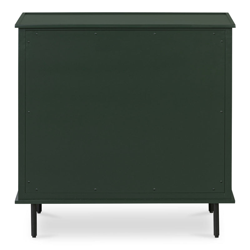 Reagan - 3 Drawer Nightstand - Deep Green - JaxCo Furniture