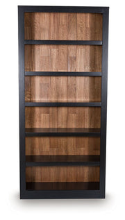 Wildenauer - Brown / Black - Bookcase - JaxCo Furniture