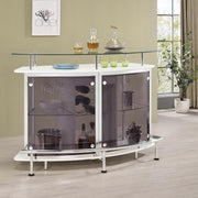 Gideon - Curved Glass Top Home Cabinet - JaxCo Furniture