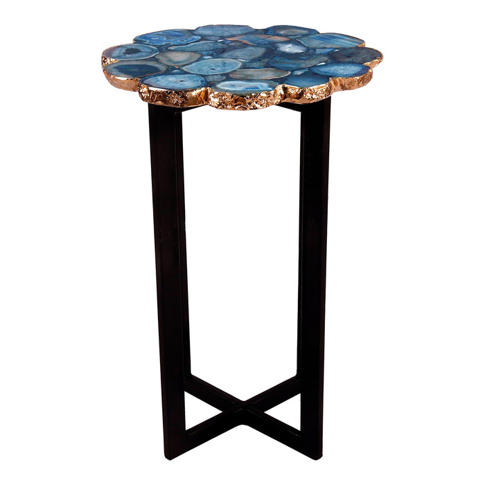 Azul - Agate Accent Table - Blue - JaxCo Furniture