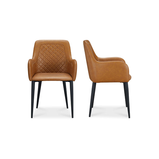 Cantata - Dining Chair Chair Vegan Leather (Set of 2) - Tawny - JaxCo Furniture