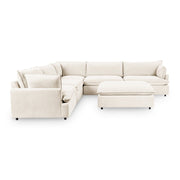 Caplan - 6 Piece Modular Sectional With Ottoman - JaxCo Furniture
