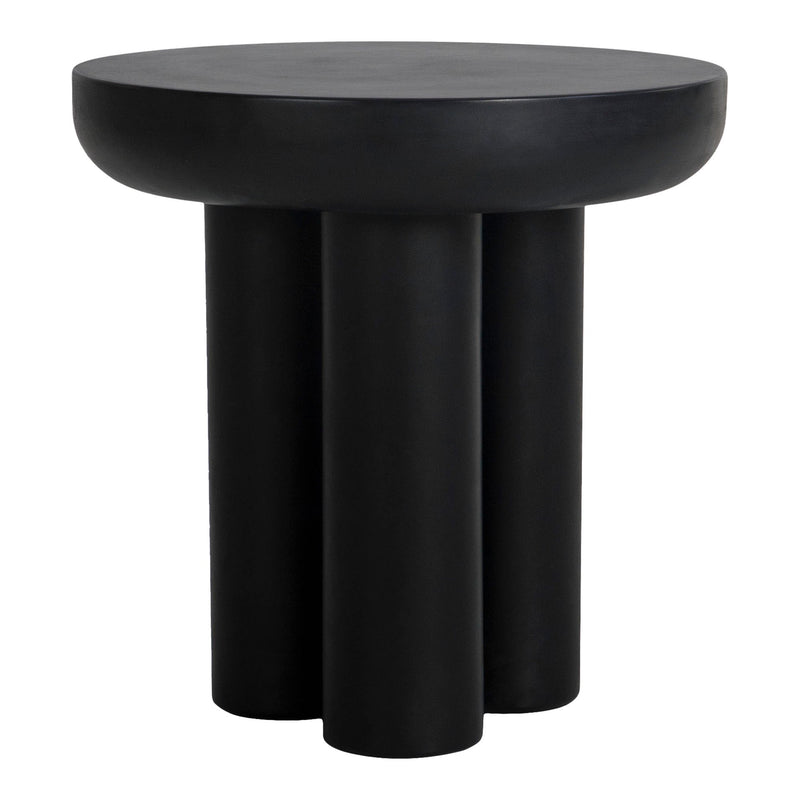 Rocca - Cement Side Table - Black - JaxCo Furniture