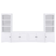 Laughlin - 3-piece Entertainment Center TV Stand - White - JaxCo Furniture