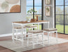 Martina - 5 Piece Rectangular Counter Height Dining Set - White - JaxCo Furniture