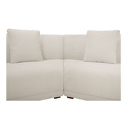 Fraser - 3 Piece Modular Sectional With Slipper - White - JaxCo Furniture