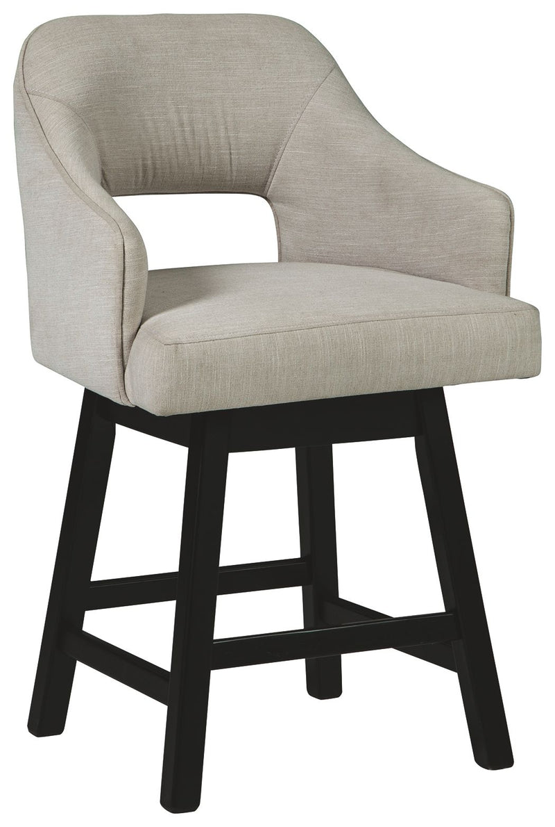 Tallenger - Upholstered Swivel Barstool (Set of 2) - JaxCo Furniture